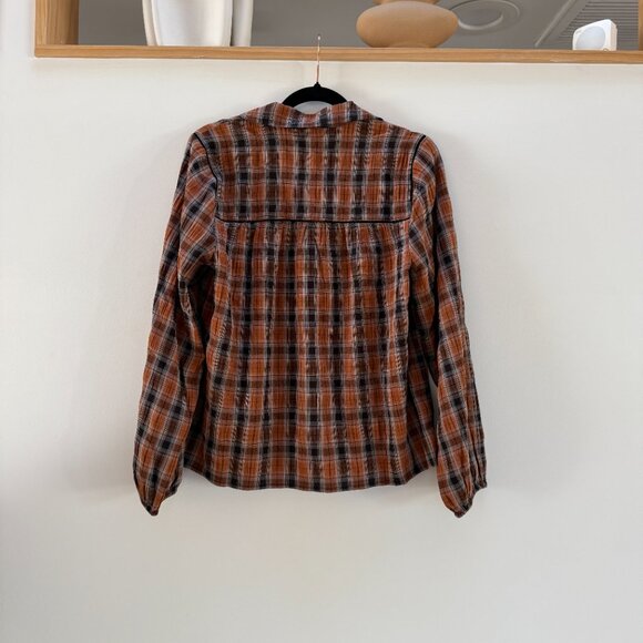 NWT Anthem The Label Button Down Plaid Top. Size small - Picture 5 of 12